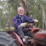 Tractor on farm