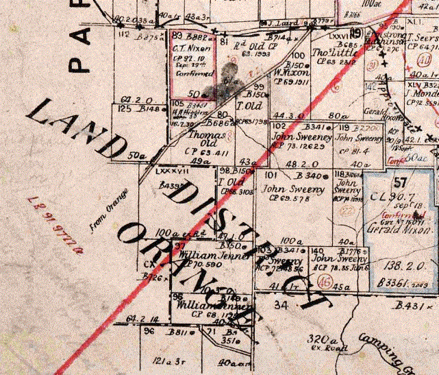 Vittoria 1886 Parish Map